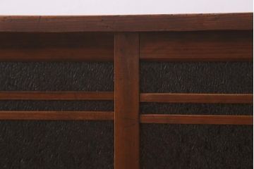 アンティーク家具　木製　ダイヤガラス入り　レトロスタイルにおすすめな小振りの戸棚(収納棚、キャビネット)(R-042753)