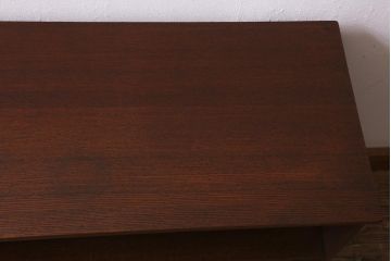 アンティーク家具　指物家具　桑・タモ・桐材　品の良い作りが魅力的な上手物の飾り棚(戸棚、収納棚)(R-042754)