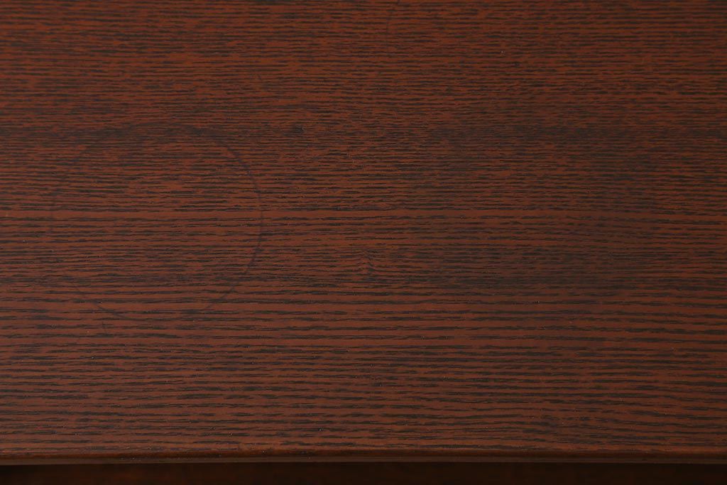 アンティーク家具　指物家具　桑・タモ・桐材　品の良い作りが魅力的な上手物の飾り棚(戸棚、収納棚)(R-042754)