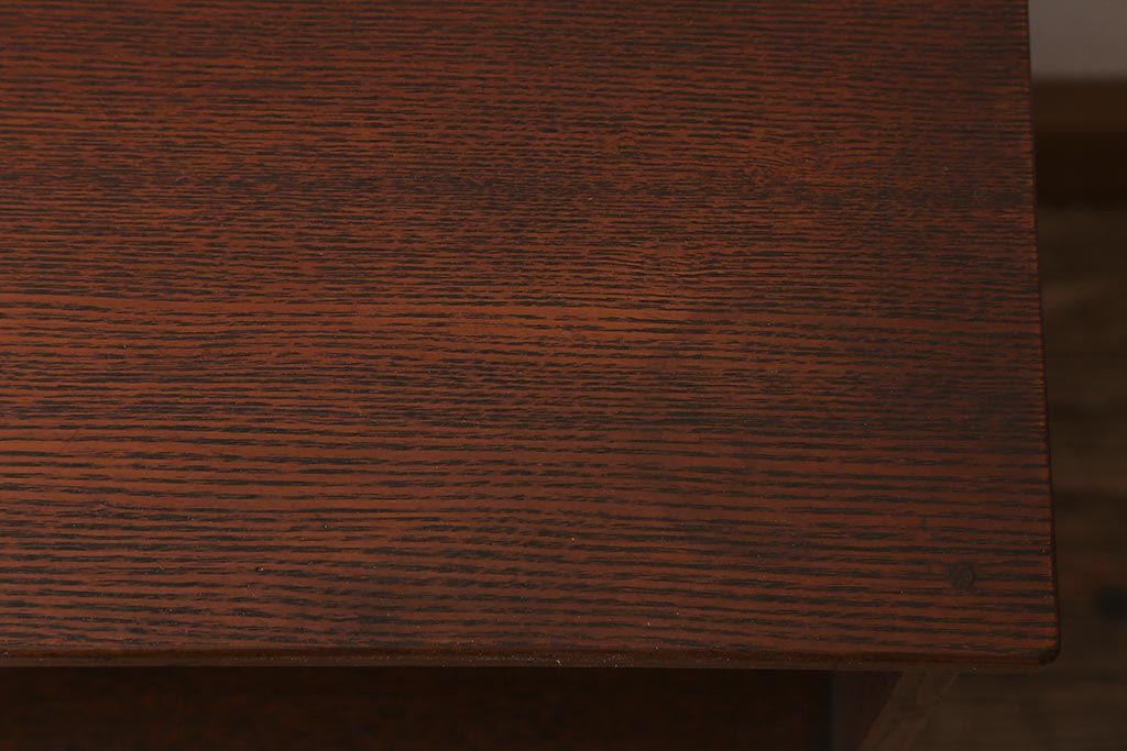 アンティーク家具　指物家具　桑・タモ・桐材　品の良い作りが魅力的な上手物の飾り棚(戸棚、収納棚)(R-042754)