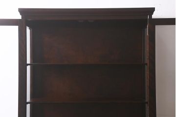 中古　希少な廃盤品!!　北海道民芸家具　OM158　品のある空間づくりにおすすめな飾り棚(収納棚、キャビネット)(定価約めな飾り棚(収納棚、キャビネット)(R-042756)