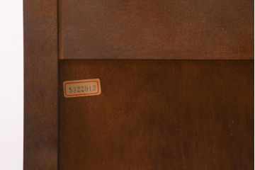 中古　希少な廃盤品!!　北海道民芸家具　OM158　品のある空間づくりにおすすめな飾り棚(収納棚、キャビネット)(定価約めな飾り棚(収納棚、キャビネット)(R-042756)