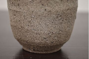 アンティーク雑貨　1968年　加守田章二作　灰釉湯呑　二客(共箱)(R-042758)