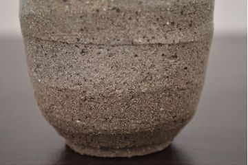 アンティーク雑貨　1968年　加守田章二作　灰釉湯呑　二客(共箱)(R-042758)