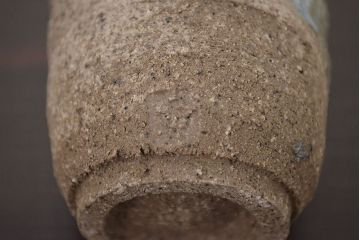 アンティーク雑貨　1968年　加守田章二作　灰釉湯呑　二客(共箱)(R-042758)