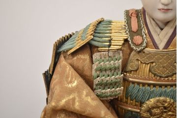 アンティーク雑貨　江戸期　幕末　慶應弐年　武者人形2点(R-042759)