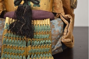 アンティーク雑貨　江戸期　幕末　慶應弐年　武者人形2点(R-042759)