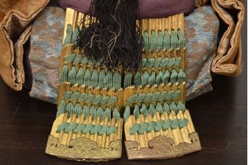 アンティーク雑貨　江戸期　幕末　慶應弐年　武者人形2点(R-042759)