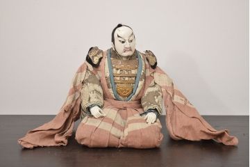 アンティーク雑貨　江戸期　幕末　慶應弐年　武者人形2点(R-042759)