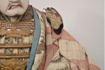 アンティーク雑貨　江戸期　幕末　慶應弐年　武者人形2点(R-042759)