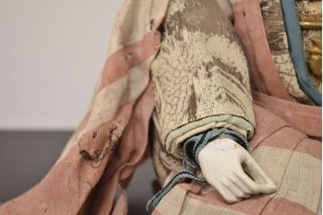 アンティーク雑貨　江戸期　幕末　慶應弐年　武者人形2点(R-042759)