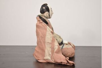 アンティーク雑貨　江戸期　幕末　慶應弐年　武者人形2点(R-042759)