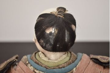 アンティーク雑貨　江戸期　幕末　慶應弐年　武者人形2点(R-042759)