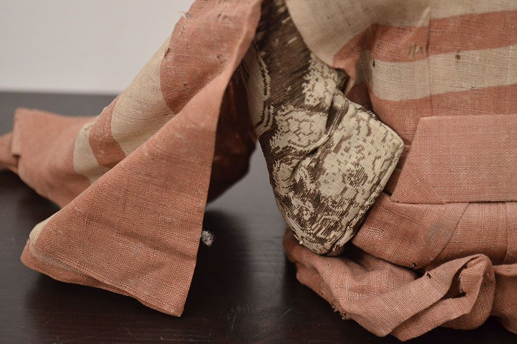 アンティーク雑貨　江戸期　幕末　慶應弐年　武者人形2点(R-042759)