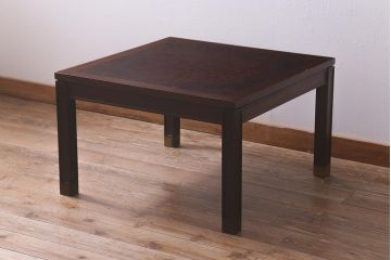 ヴィンテージ家具　デンマーク　TRANEKAER DENMARK(トラネケア社)　Rolf Middelboe(ロルフ・ミドルボー)　パーケット天板のコーヒーテーブル(センターテーブル、ビンテージ、北欧)(R-042807)