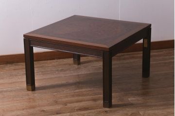 ヴィンテージ家具　デンマーク　TRANEKAER DENMARK(トラネケア社)　Rolf Middelboe(ロルフ・ミドルボー)　パーケット天板のコーヒーテーブル(センターテーブル、ビンテージ、北欧)(R-042807)