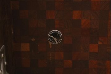 ヴィンテージ家具　デンマーク　TRANEKAER DENMARK(トラネケア社)　Rolf Middelboe(ロルフ・ミドルボー)　パーケット天板のコーヒーテーブル(センターテーブル、ビンテージ、北欧)(R-042807)