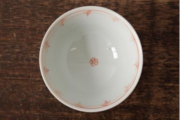 明治大正期　色絵染付蓋茶碗2客セット(和食器)(R-042811)