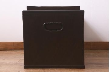 アンティーク家具　銅壺付き　ケヤキ材　美しい杢目が魅力の長火鉢(木製火鉢)(R-042812)