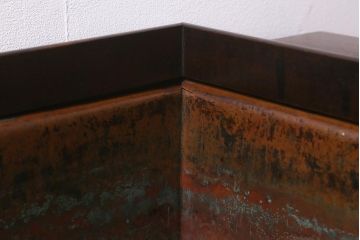 アンティーク家具　明治大正　ケヤキ材　美しい杢目が魅力の長火鉢(木製火鉢)(R-042813)