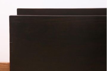 アンティーク家具　明治大正　ケヤキ材　美しい杢目が魅力の長火鉢(木製火鉢)(R-042813)