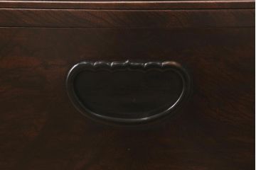 アンティーク家具　明治大正　ケヤキ材　美しい杢目が魅力の長火鉢(木製火鉢)(R-042813)
