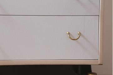 ヴィンテージ家具　北欧ビンテージ　G-PLAN(ジープラン)　リペイントがかわいらしいBBシリーズの縦型チェスト(サイドチェスト、引き出し)(R-042816)