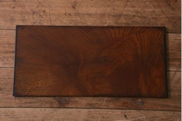 アンティーク家具　特注　透かし入り　黒柿・ケヤキ材　玉杢が美しい上手物の長火鉢(木製火鉢)(R-042817)