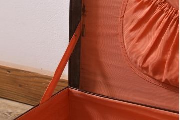 アンティーク　レトロな魅力が漂うトランク(鞄、カバン、収納、ディスプレイ)(R-042822)