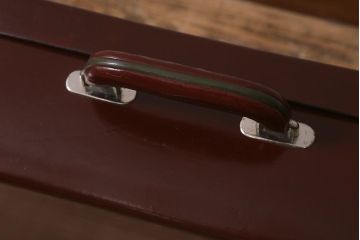アンティーク雑貨　レトロな魅力が漂うトランク(鞄、カバン、収納、ディスプレイ)(R-042822)