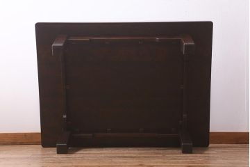 ビンテージ家具　北海道民芸家具　HM4052　シンプルなデザインの座卓(ローテーブル、ヴィンテージ)(定価約15万円)(R-042834)
