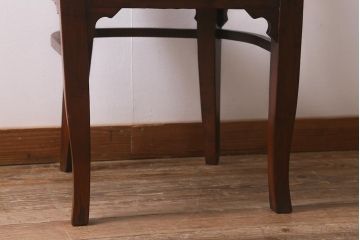 ビンテージ家具　本革使用の高級感あふれるチェア(椅子、ダイニングチェア)(R-042841)