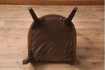 ビンテージ家具　本革使用の高級感あふれるチェア(椅子、ダイニングチェア)(R-042841)