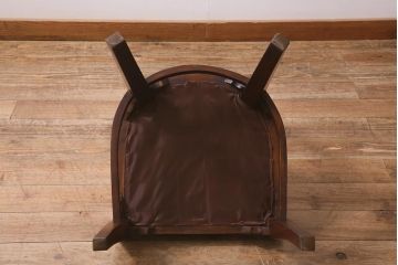 ビンテージ家具　本革使用の高級感あふれるチェア(椅子、ダイニングチェア)(R-042842)