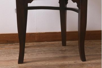 ビンテージ家具　本革使用の高級感あふれるチェア(椅子、ダイニングチェア)(R-042843)