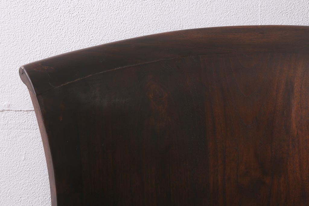 ビンテージ家具　本革使用の高級感あふれるチェア(椅子、ダイニングチェア)(R-042844)