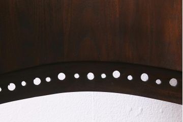 ビンテージ家具　本革使用の高級感あふれるチェア(椅子、ダイニングチェア)(R-042844)