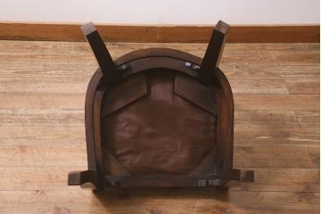 ビンテージ家具　本革使用の高級感あふれるチェア(椅子、ダイニングチェア)(R-042844)