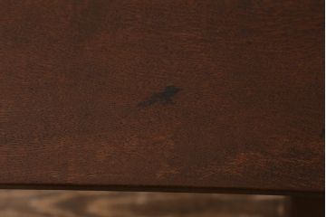 アンティーク家具　和製アンティーク　ナラ材　シンプルなデザインが魅力のサイドテーブル(R-042846)