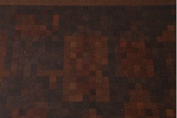ヴィンテージ家具　北欧家具　デンマーク　TRANEKAER DENMARK(トラネケア社)　Rolf Middelboe(ロルフ・ミドルボー)　ローズウッド材　パーケット天板のお洒落なセンターテーブル(ローテーブル、座卓、ビンテージ)(R-042847)