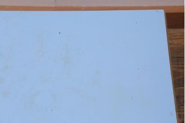 【簡易リペア限定品】レトロ家具　昭和中期　ペイント家具　淡い色味が爽やかなローテーブル(R-042855)