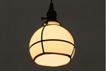 アンティーク照明　和製アンティーク　昭和レトロな佇まいが魅力の天井照明(ペンダントライト、吊り下げ照明)(R-042859)
