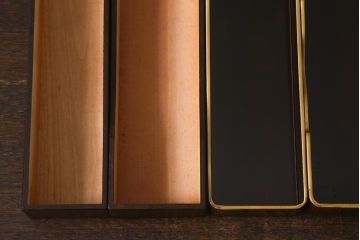 アンティーク雑貨　昭和初期　蒔絵　文箱2点セット(漆器、収納箱)(R-042868)