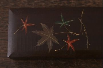 アンティーク雑貨　昭和初期　蒔絵　文箱2点セット(漆器、収納箱)(R-042868)