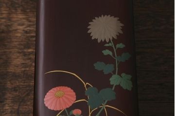 アンティーク雑貨　昭和初期　蒔絵　文箱2点セット(漆器、収納箱)(R-042868)