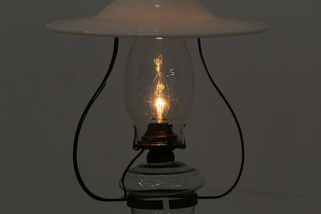 【引取限定】茨城県　リメイクランプ　照明　石油ランプ　アンティーク　古道具 引取限定茨城県 リメイクランプ 照明 石油ランプ アンティーク