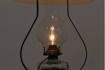 アンティーク照明　明治期　電気式リメイク　レトロな佇まいが魅力のランタン型ランプ(ペンダントライト、吊り下げ照明、天井照明)(R-042877)
