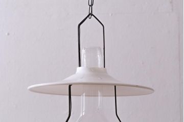 アンティーク照明　明治期　電気式リメイク　レトロな佇まいが魅力のランタン型ランプ(ペンダントライト、吊り下げ照明、天井照明)(R-042877)