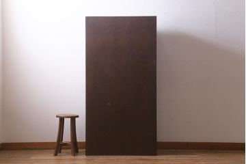 ラフジュ工房オリジナル　6×3マス　古材リメイク　モミの木　白い取っ手がアクセントのマス目棚(収納棚、下駄箱)(R-042881)