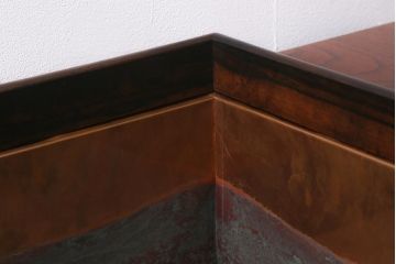 アンティーク雑貨　和製アンティーク　ケヤキ材　漆塗り　上品な和の空間を演出する長火鉢(木製火鉢、火鉢)(R-042884)